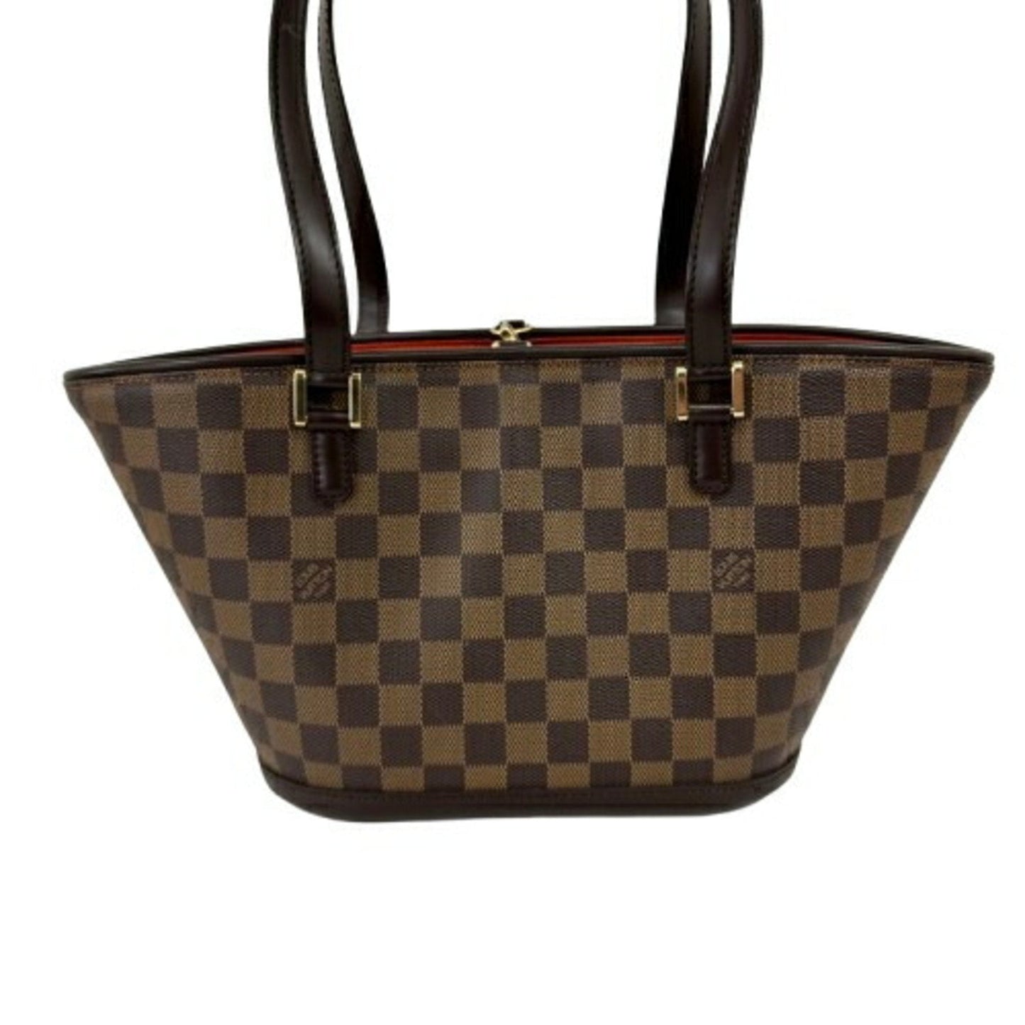 Canvas Handbag with Minor Wear and Stains
