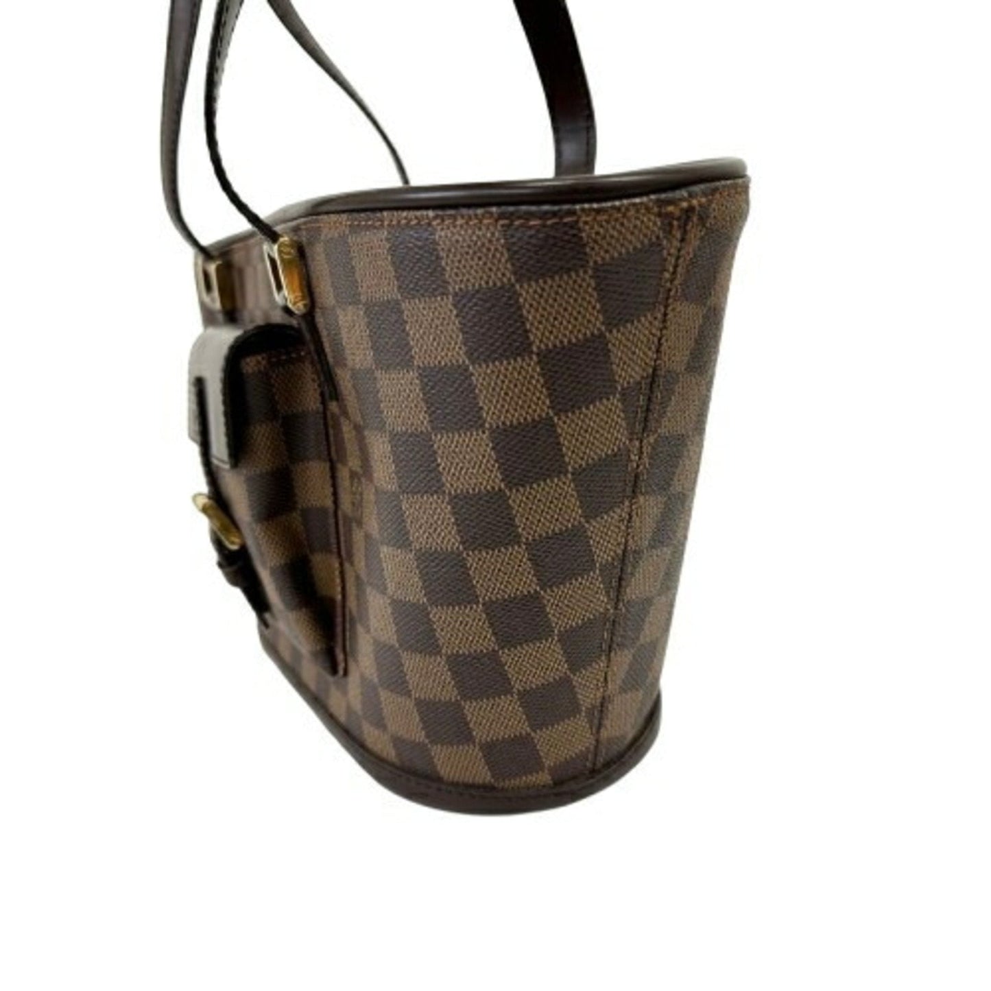 Canvas Handbag with Minor Wear and Stains