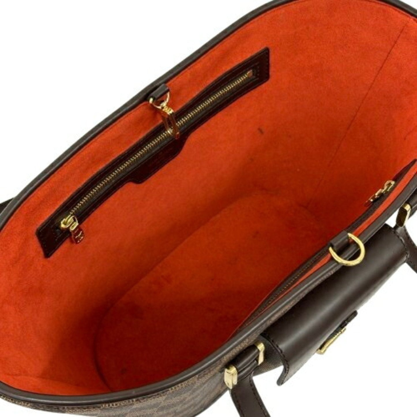 Canvas Handbag with Minor Wear and Stains