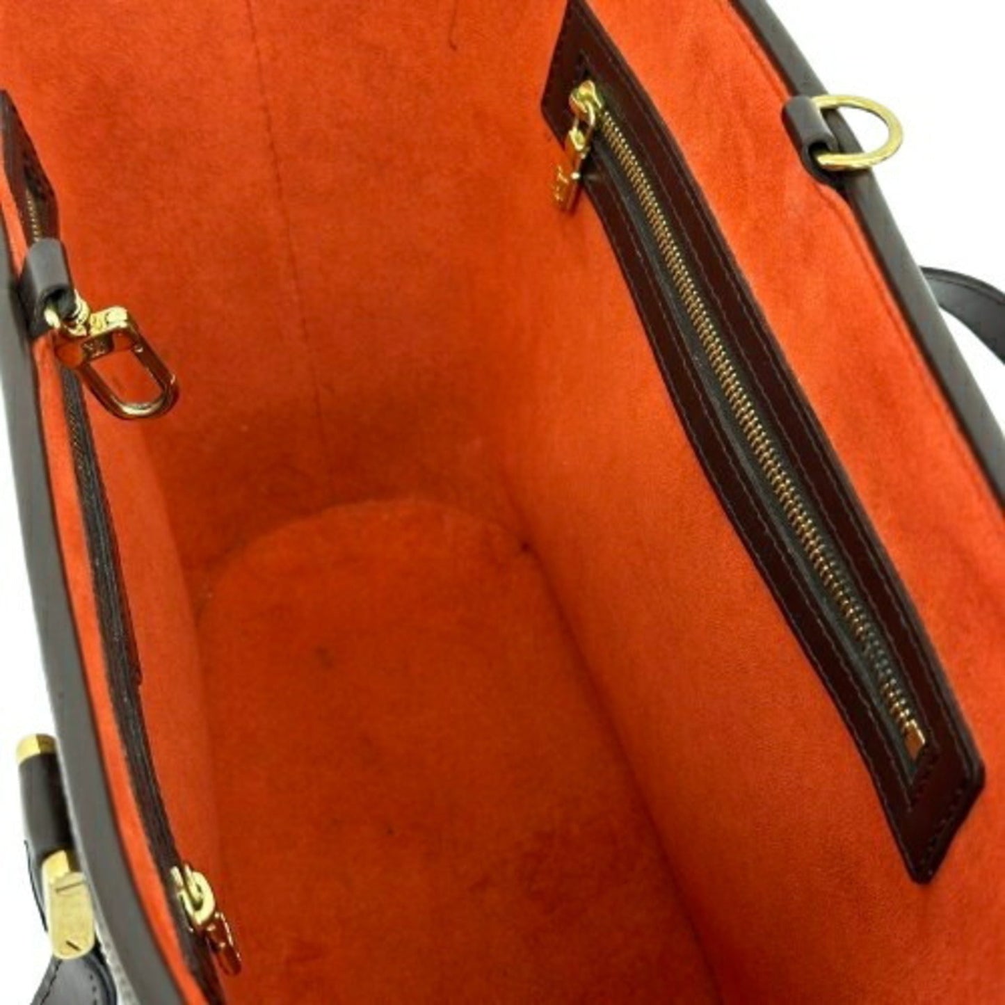 Canvas Handbag with Minor Wear and Stains