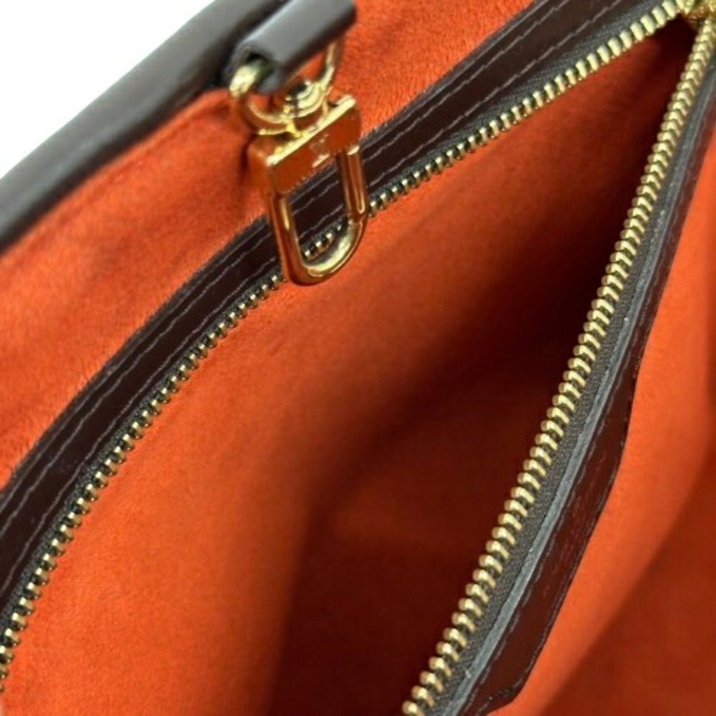 Canvas Handbag with Minor Wear and Stains