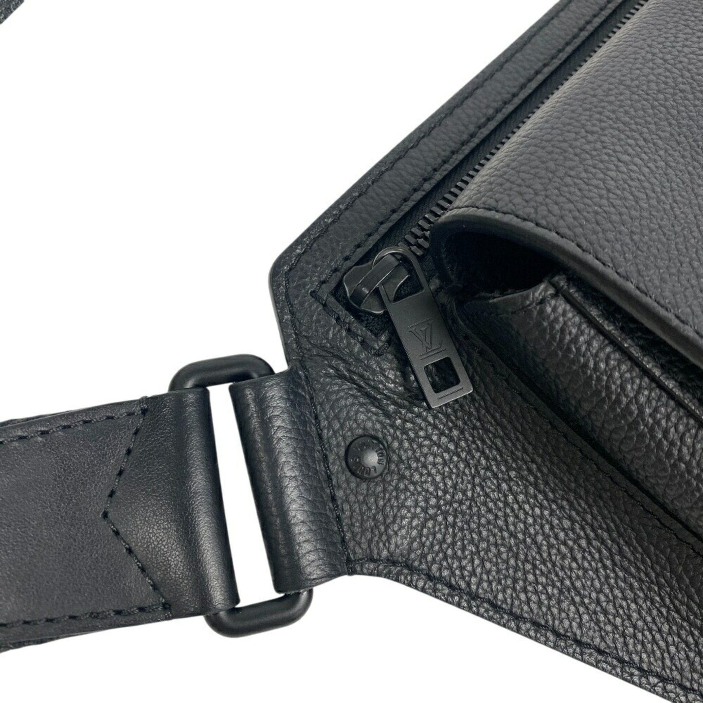 Leather Takeoff Bag with Slightly Rubbed Corners