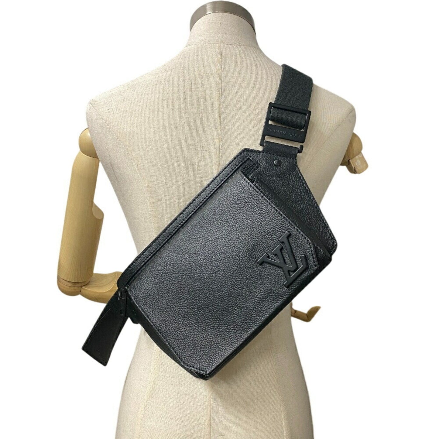 Leather Takeoff Bag with Slightly Rubbed Corners
