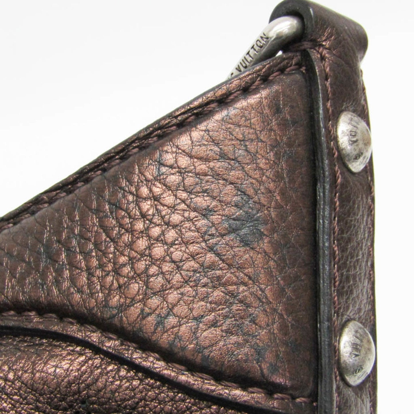 Leather Handbag with Slightly Rubbed Corners and Scratches