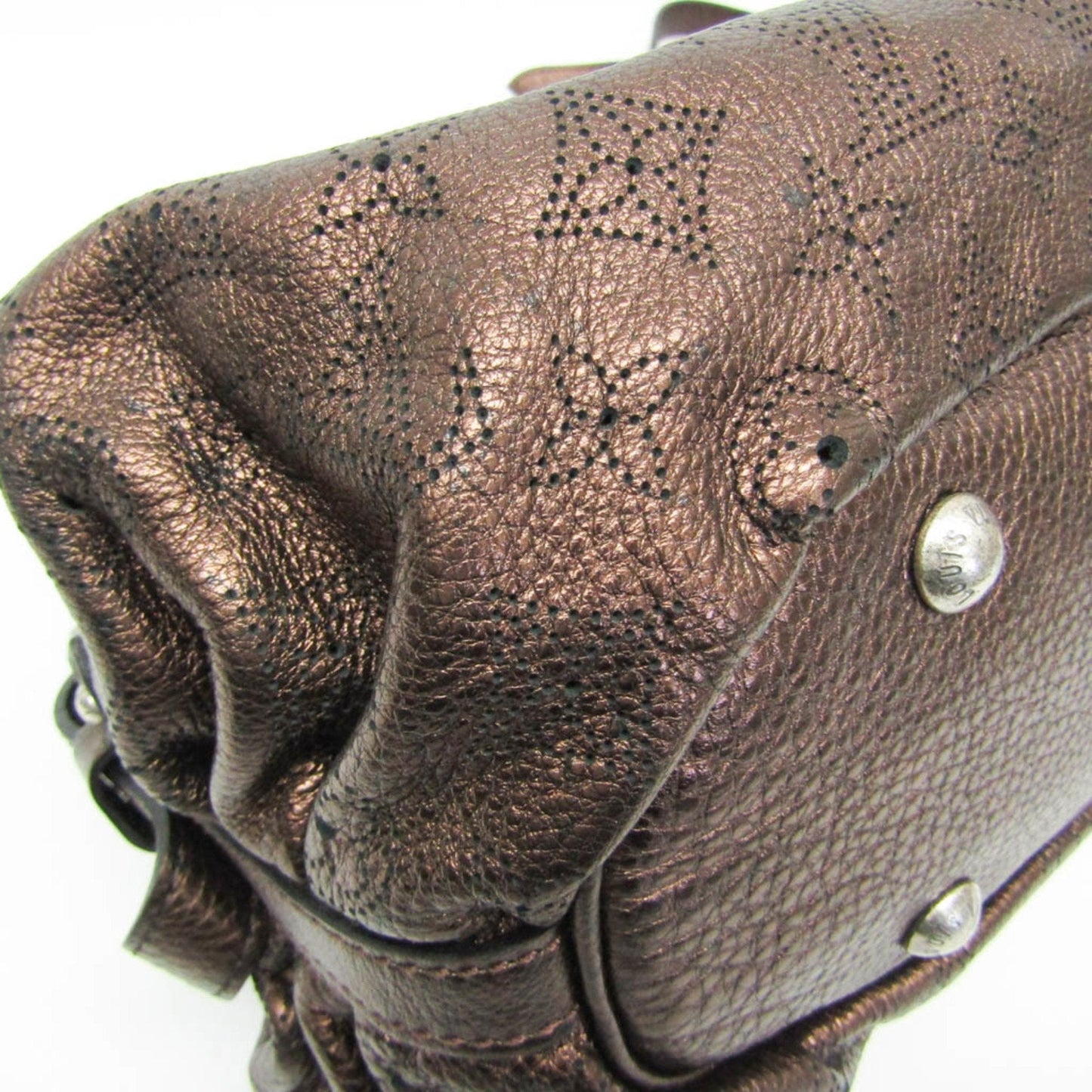 Leather Handbag with Slightly Rubbed Corners and Scratches