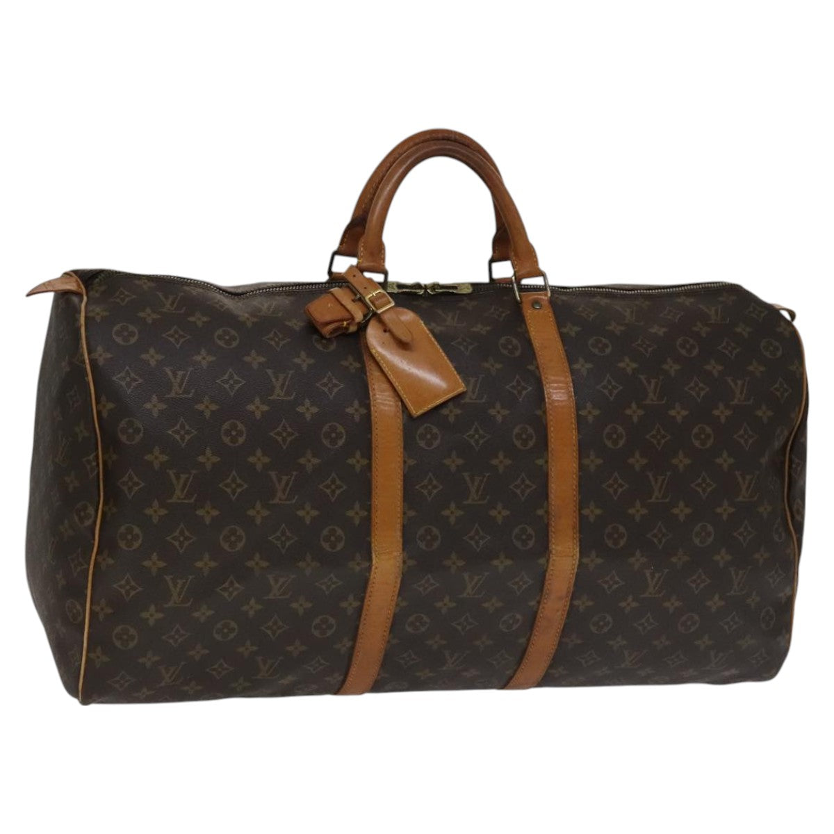 Keepall Canvas Travel Bag with Name Tag