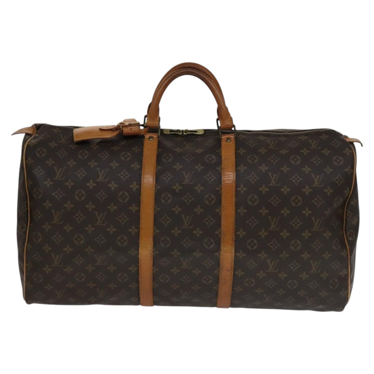 Keepall Canvas Travel Bag with Name Tag
