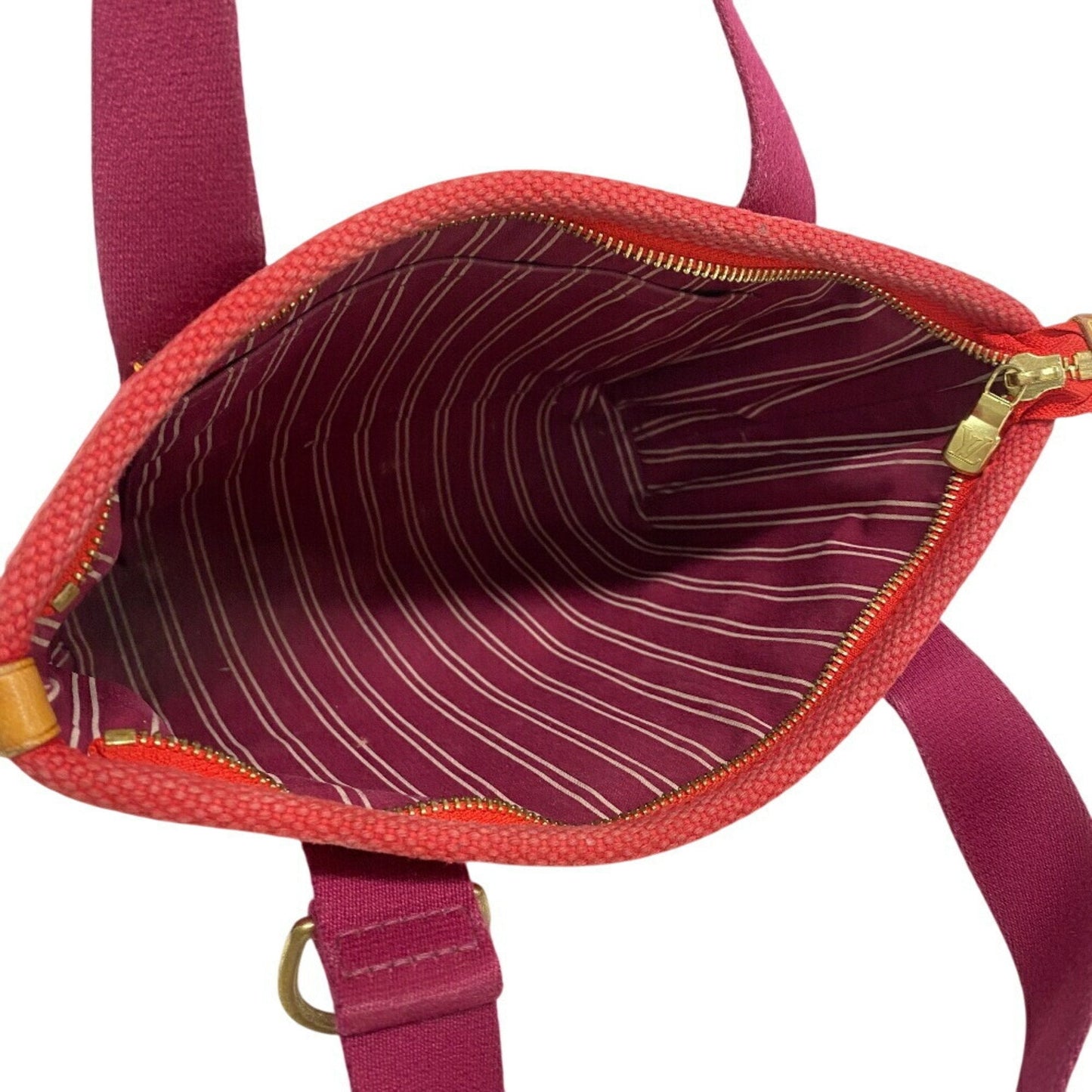 Mini Lin Red Canvas Tote