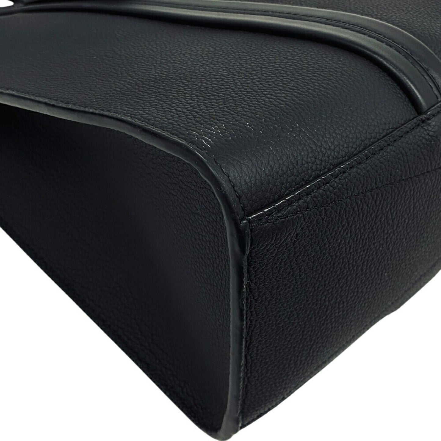 LV Tote Black Leather Tote Bag