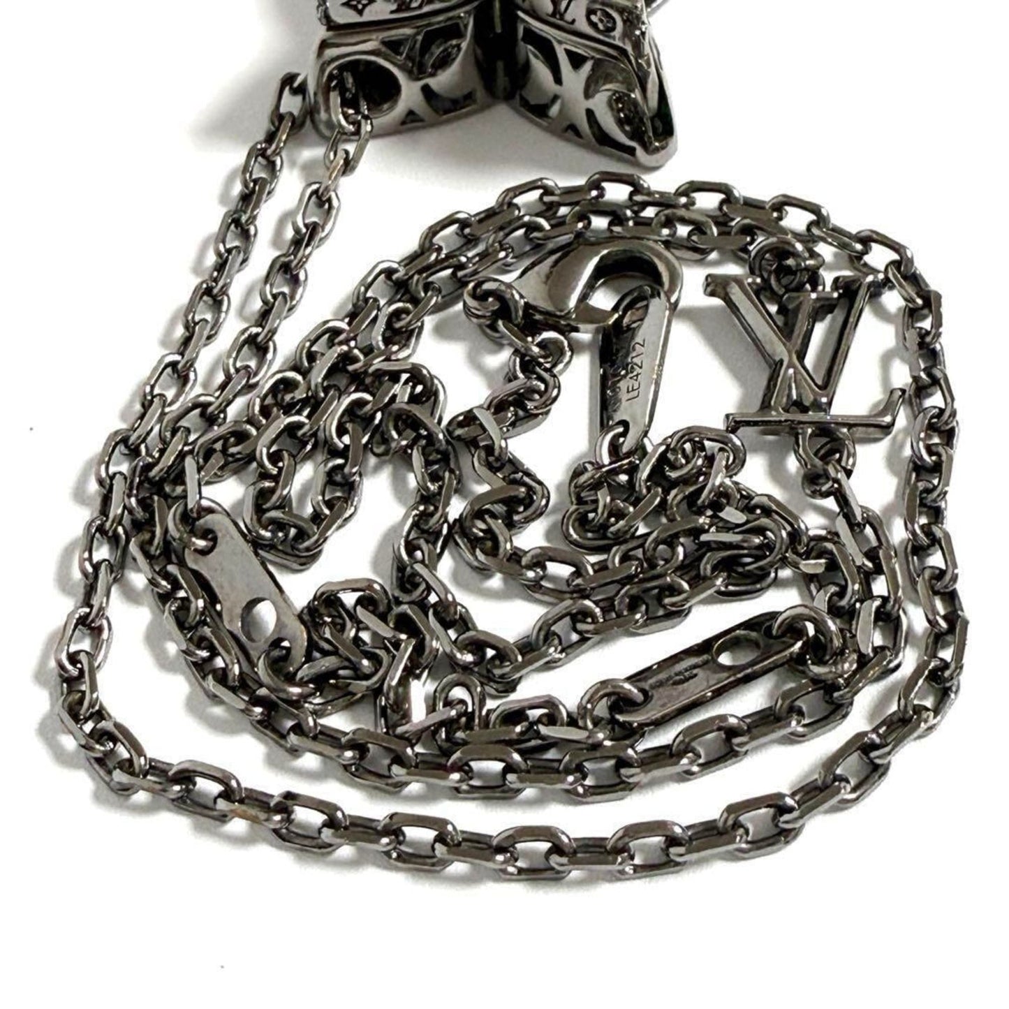 Monogram Flower Pendant Necklace