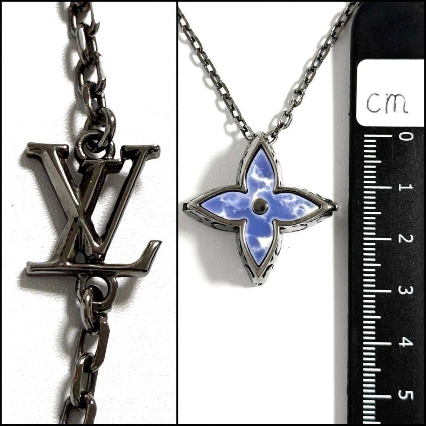 Monogram Flower Pendant Necklace