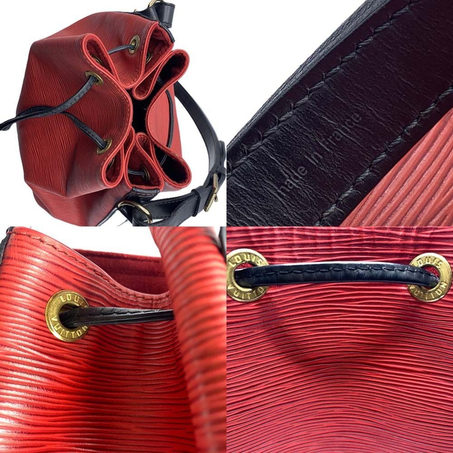 Leather Noe Bucket Bag with Slight Wear