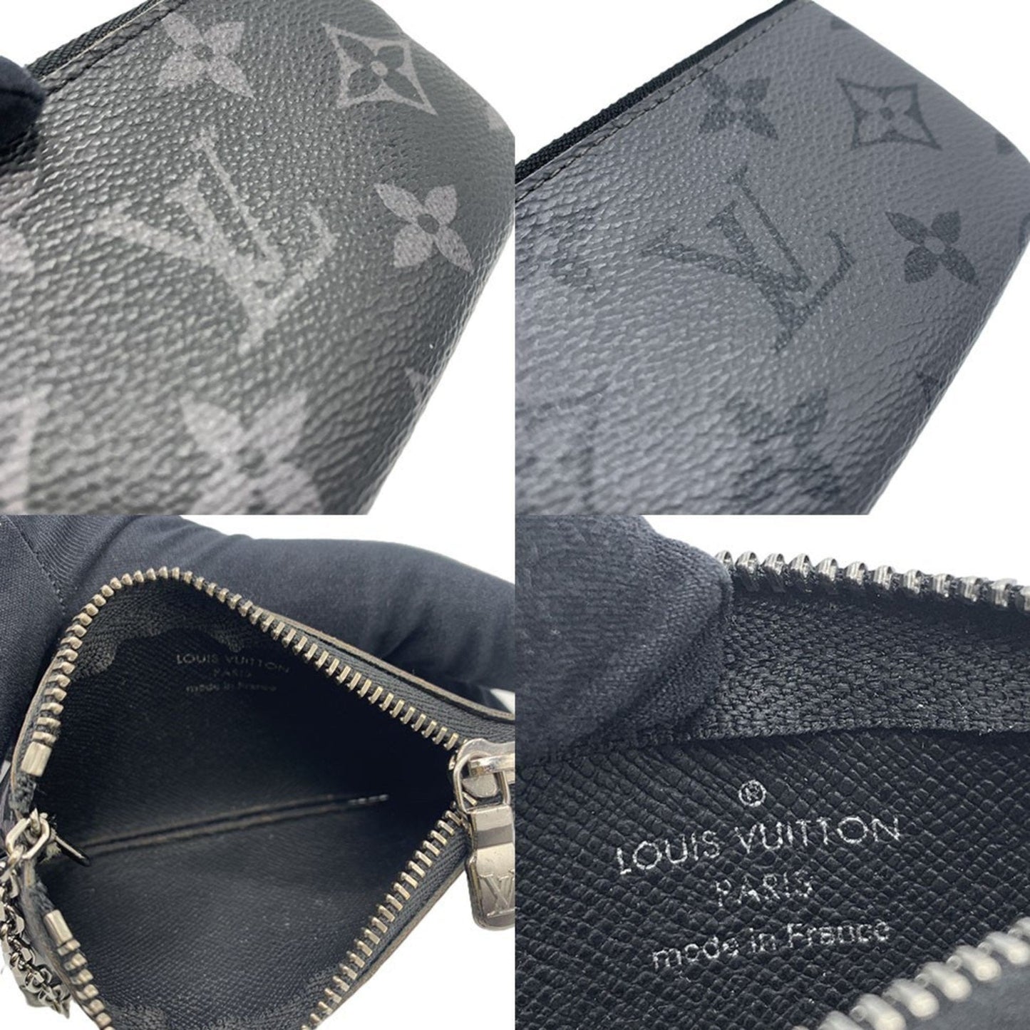 Luxury Canvas Coin Purse with Slight Scratches