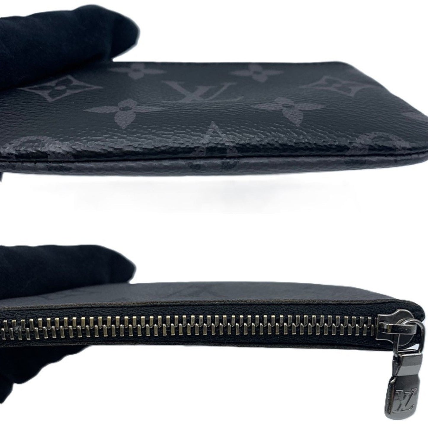 Luxury Canvas Coin Purse with Slight Scratches
