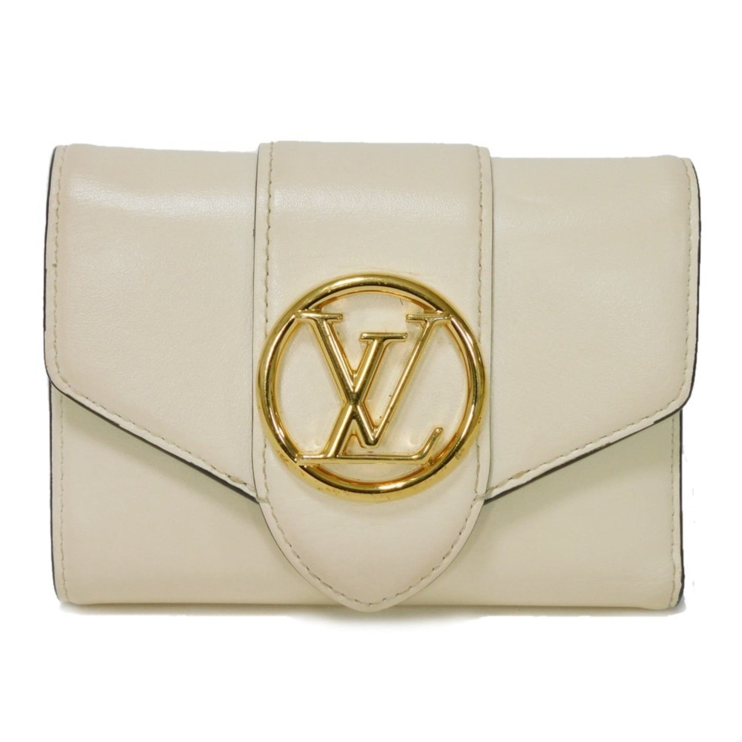 Leather Pont Neuf Wallet with Slight Wear