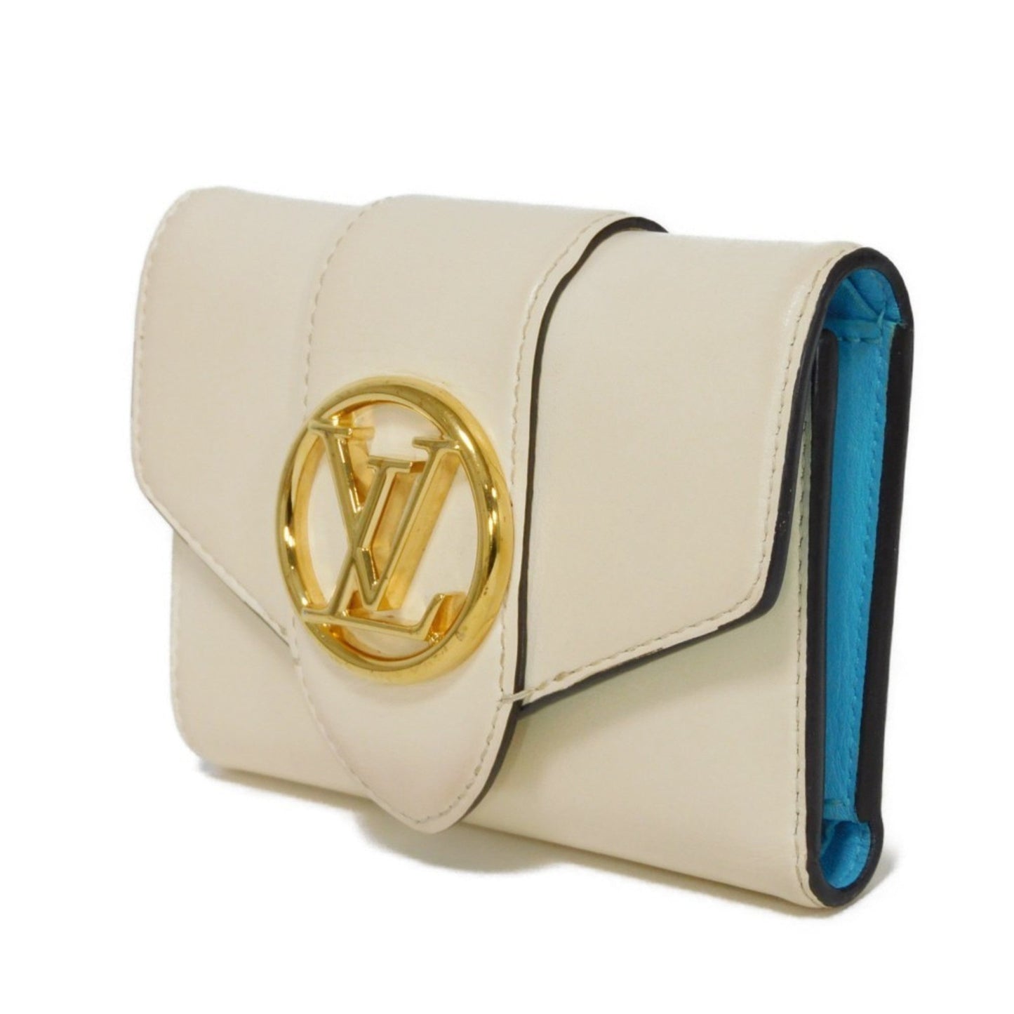 Leather Pont Neuf Wallet with Slight Wear