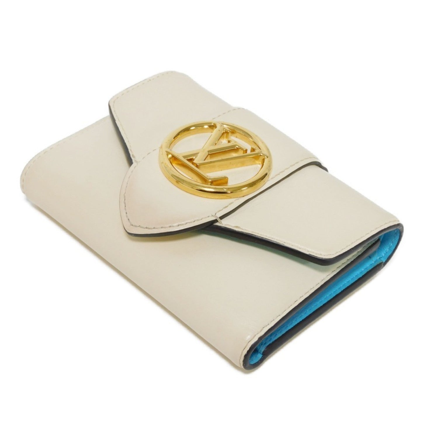 Leather Pont Neuf Wallet with Slight Wear