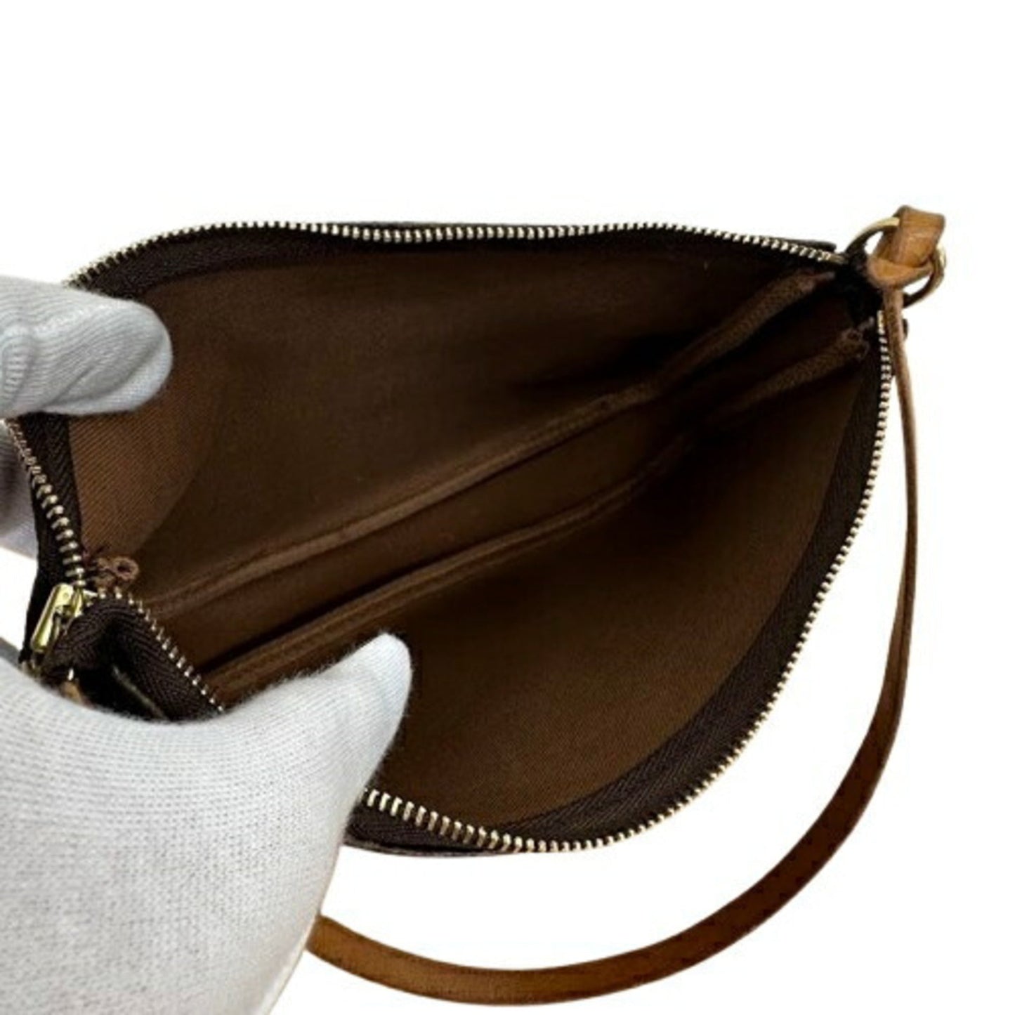 Canvas Pochette Accessoire with Shoulder Strap