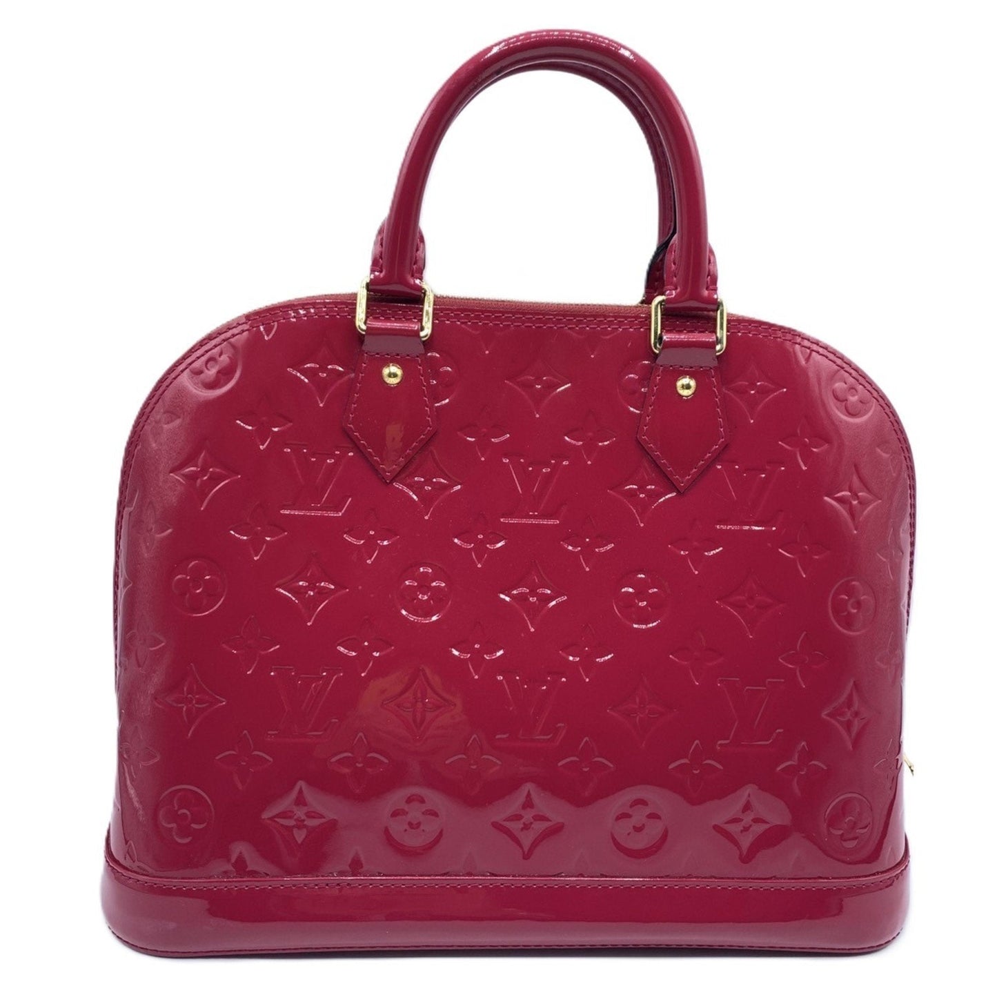 Patent Leather Alma Bag with Key and Padlock