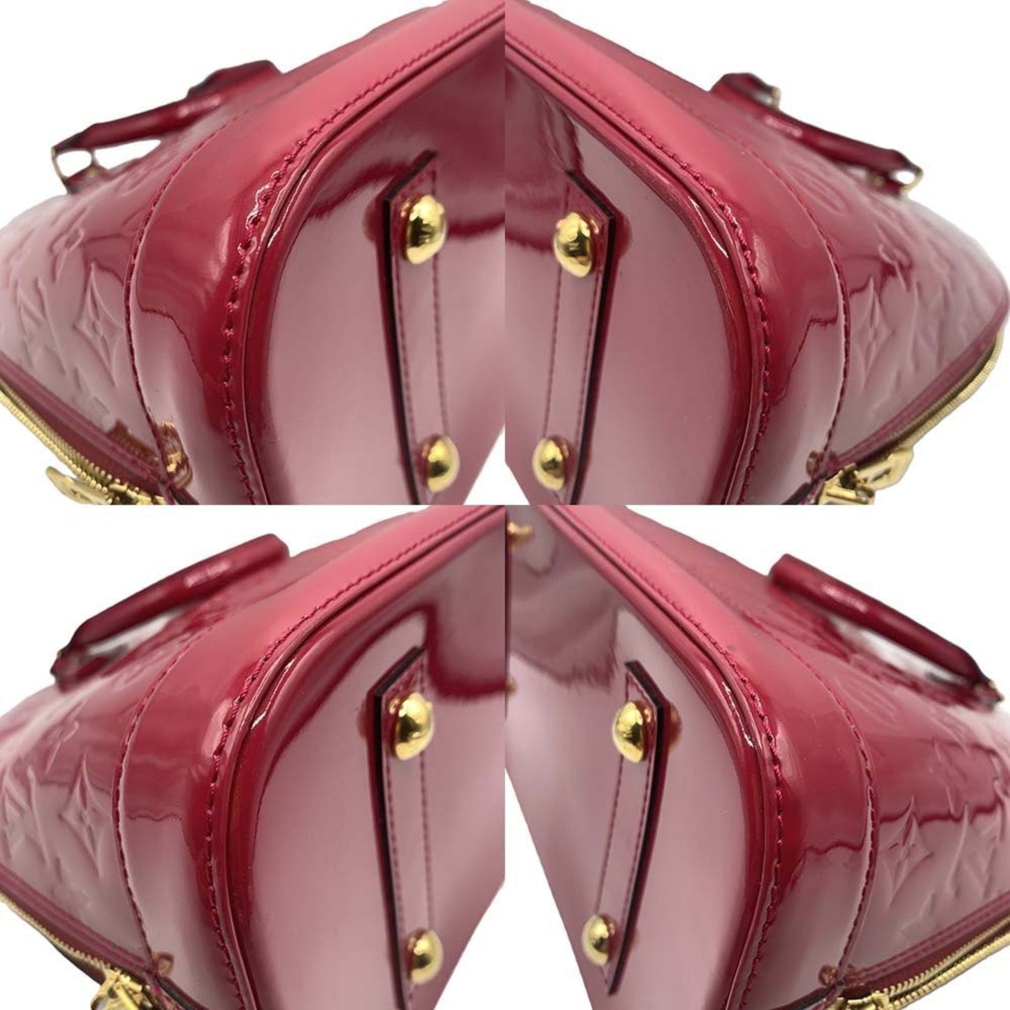 Patent Leather Alma Bag with Key and Padlock