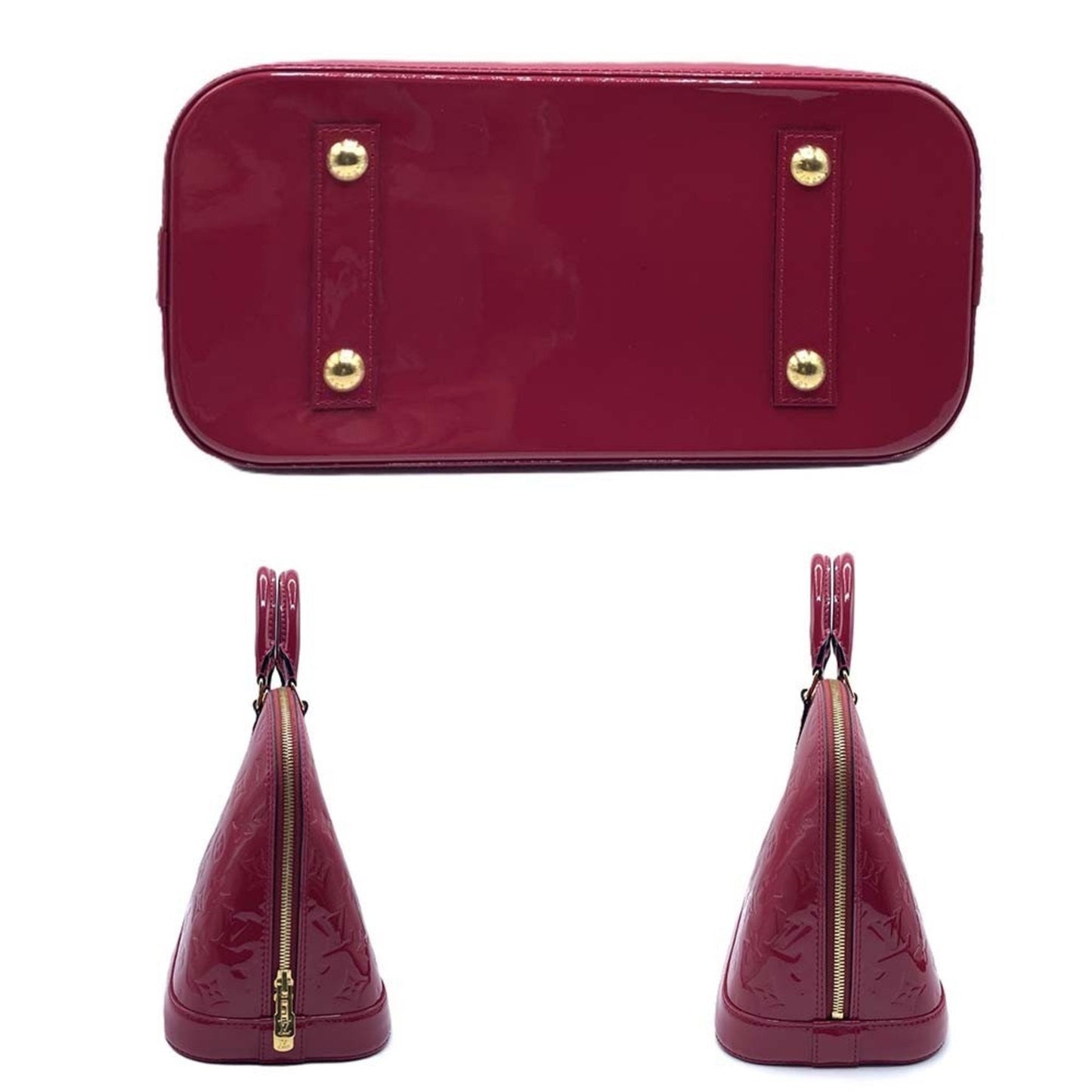Patent Leather Alma Bag with Key and Padlock