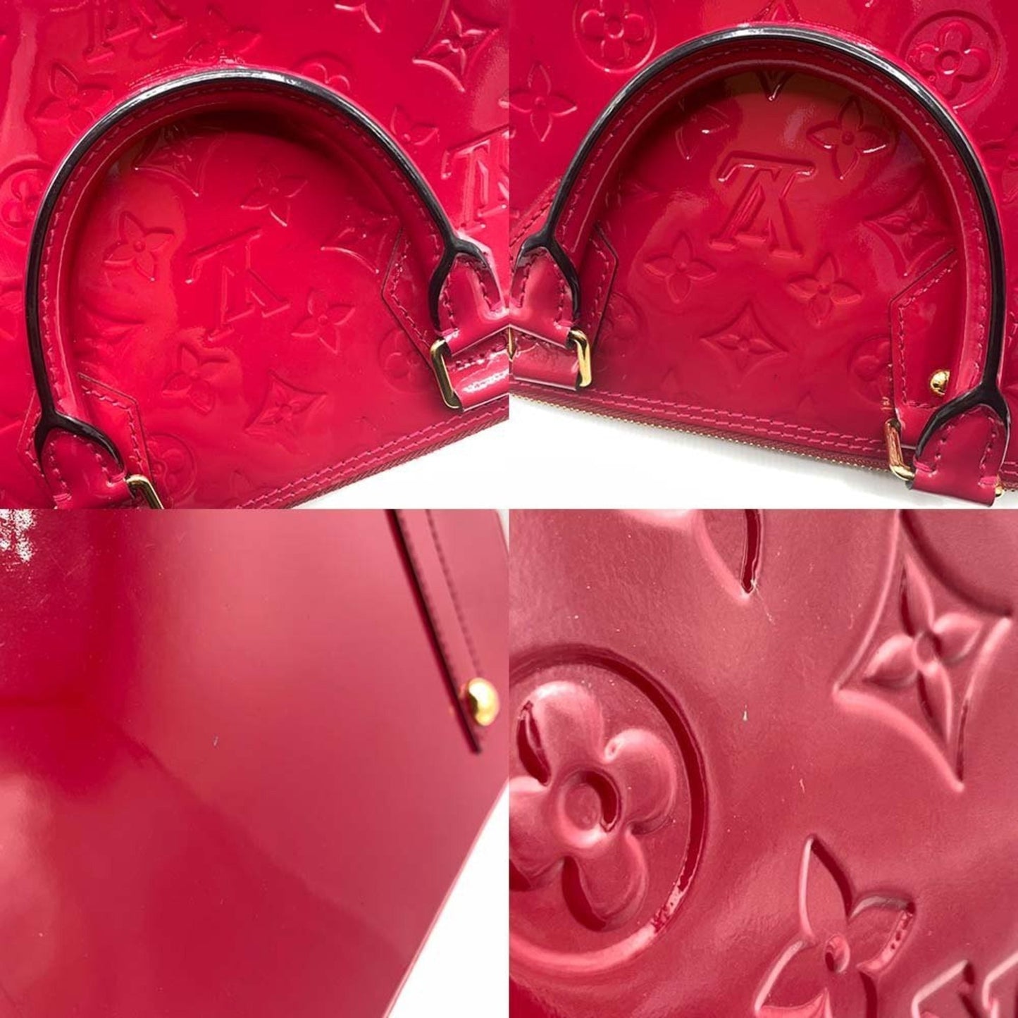 Patent Leather Alma Bag with Key and Padlock