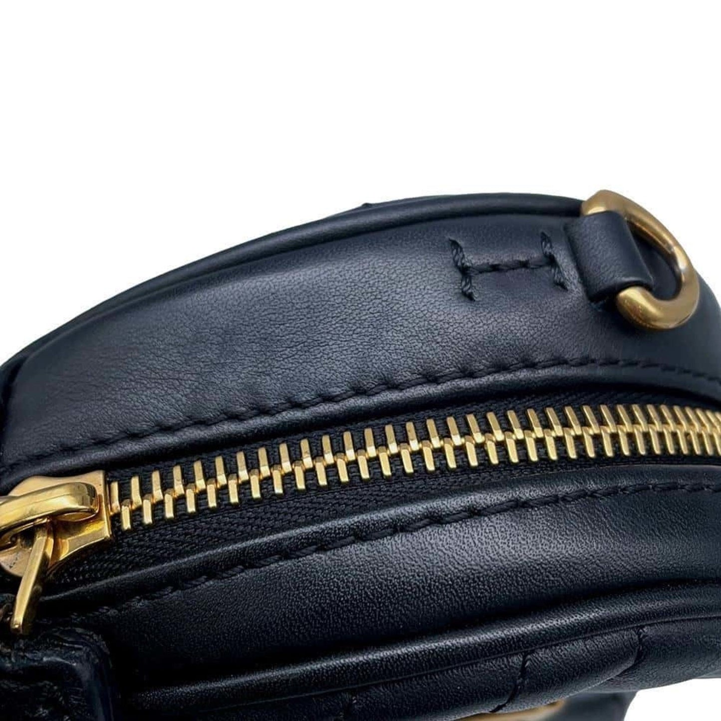 Leather Shoulder Bag with Strap