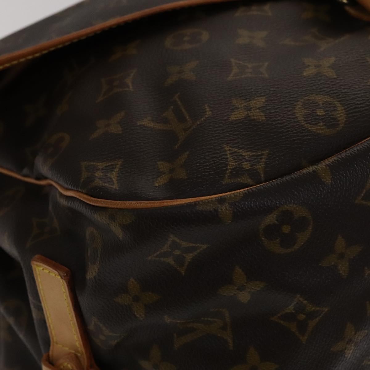 Monogram Canvas Shoulder Bag with Buckle