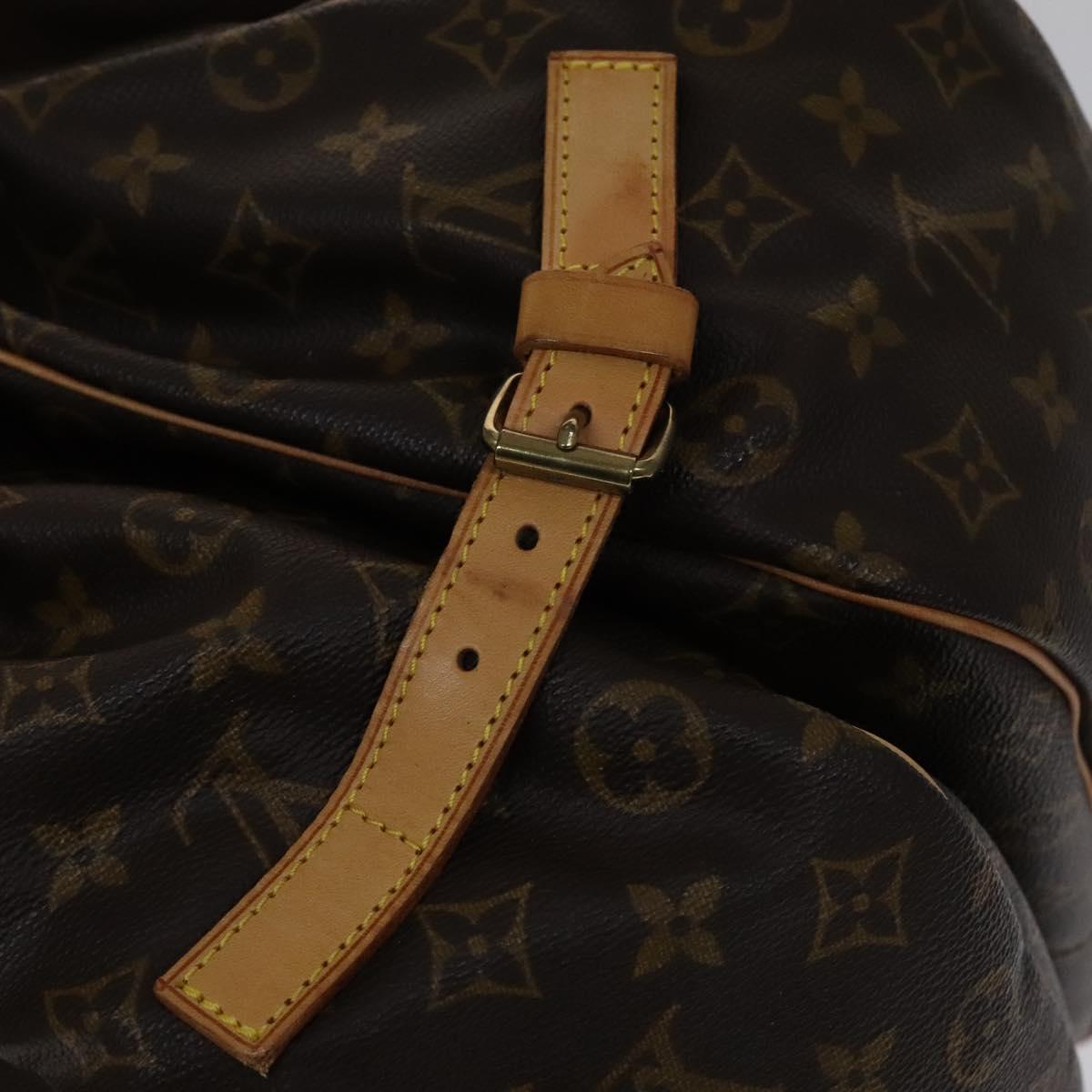 Monogram Canvas Shoulder Bag with Buckle