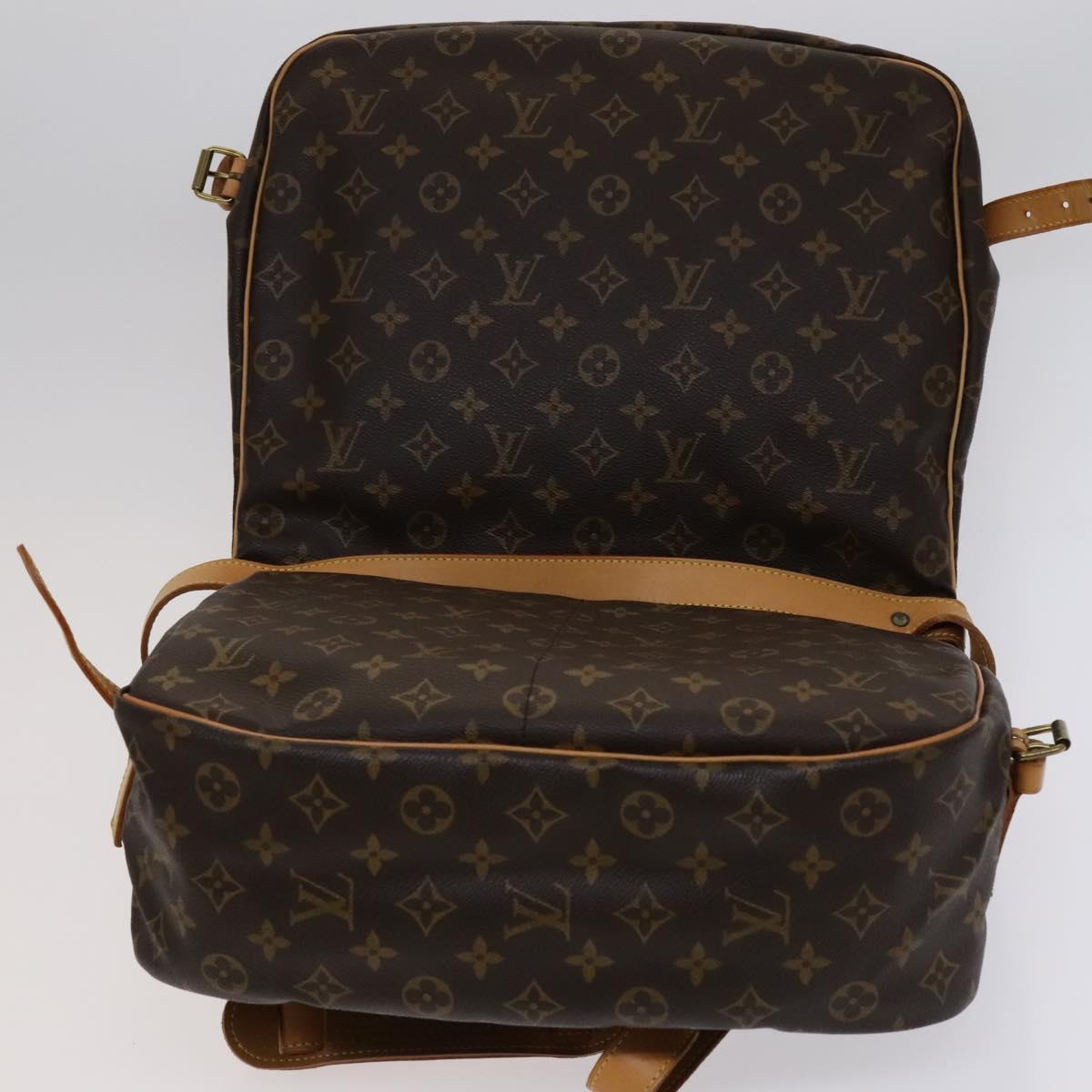 Monogram Canvas Shoulder Bag with Buckle