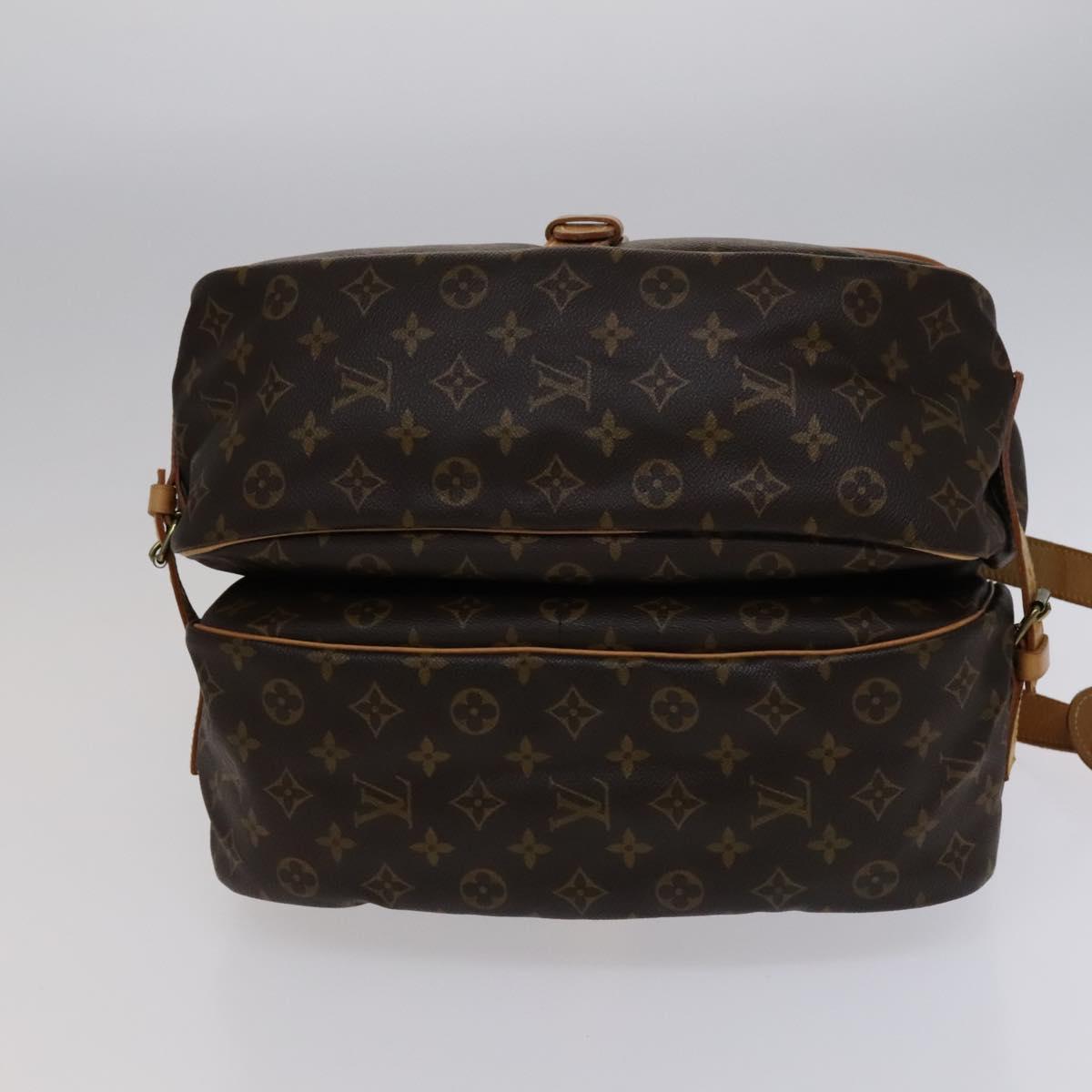 Monogram Canvas Shoulder Bag with Buckle