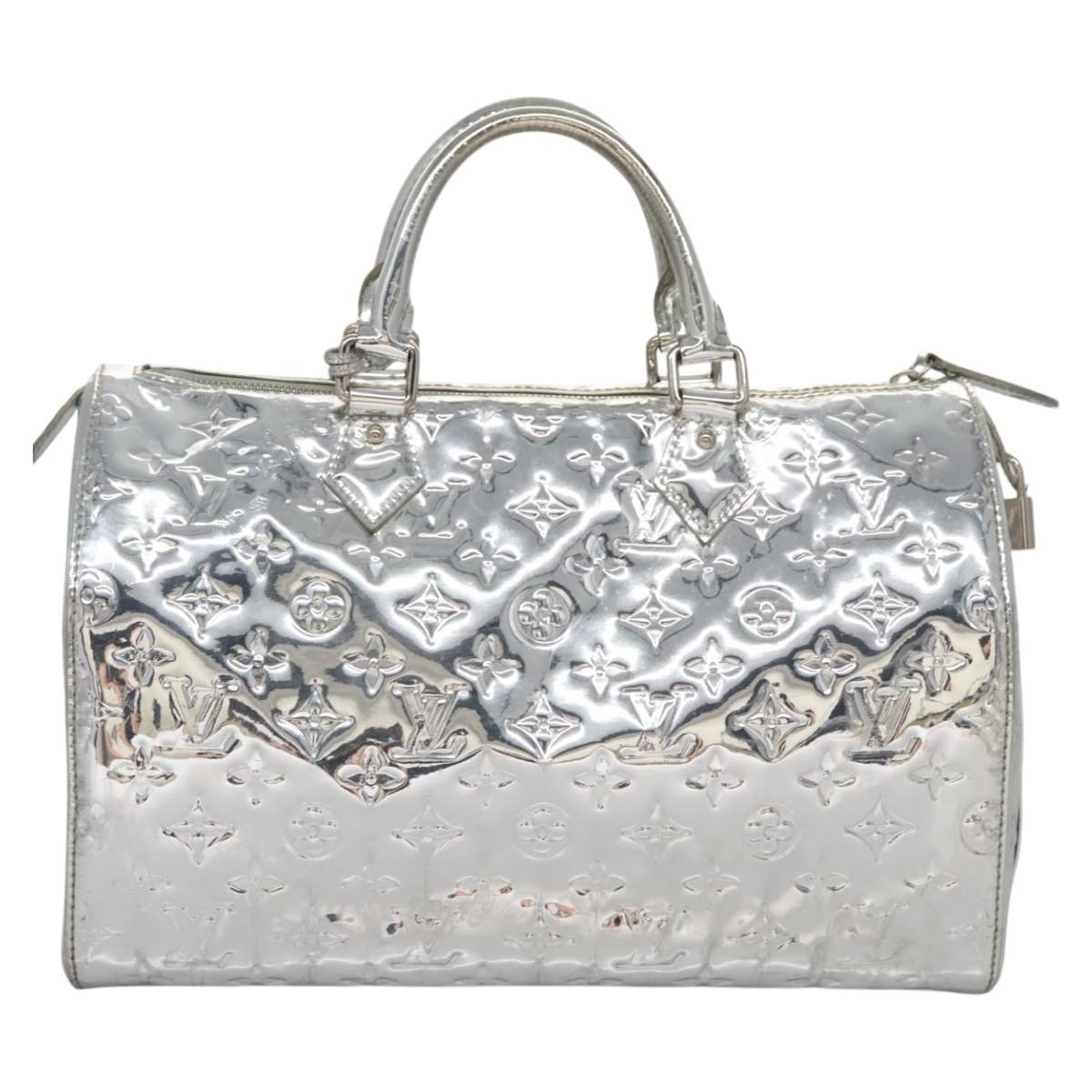 Patent Leather Speedy 30 Handbag with Dust Bag and Padlock