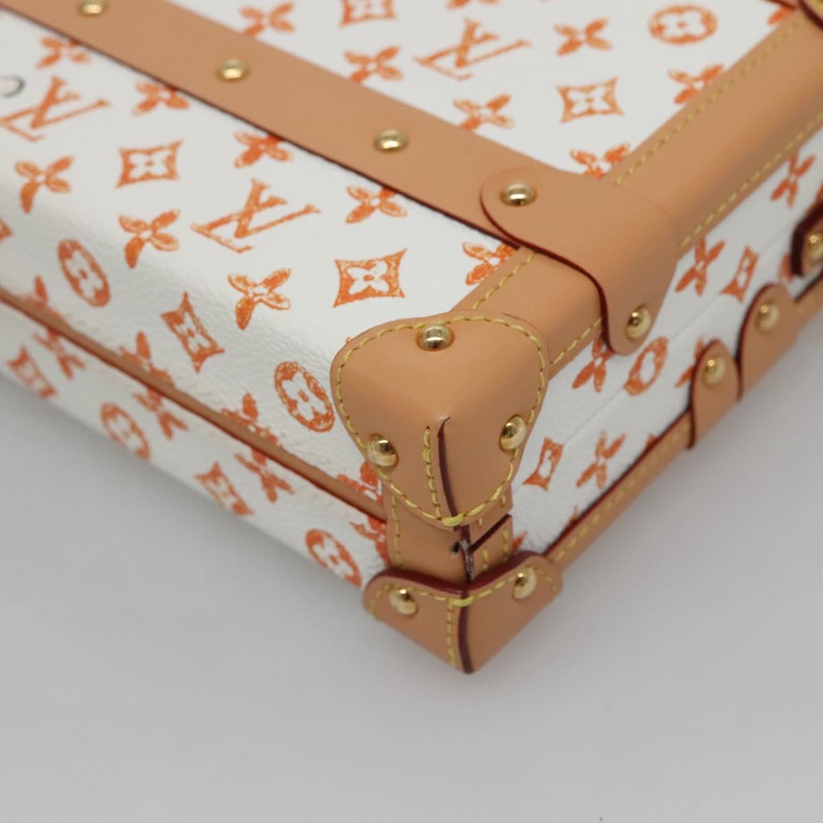 Elegant Canvas Petit Malle Handbag