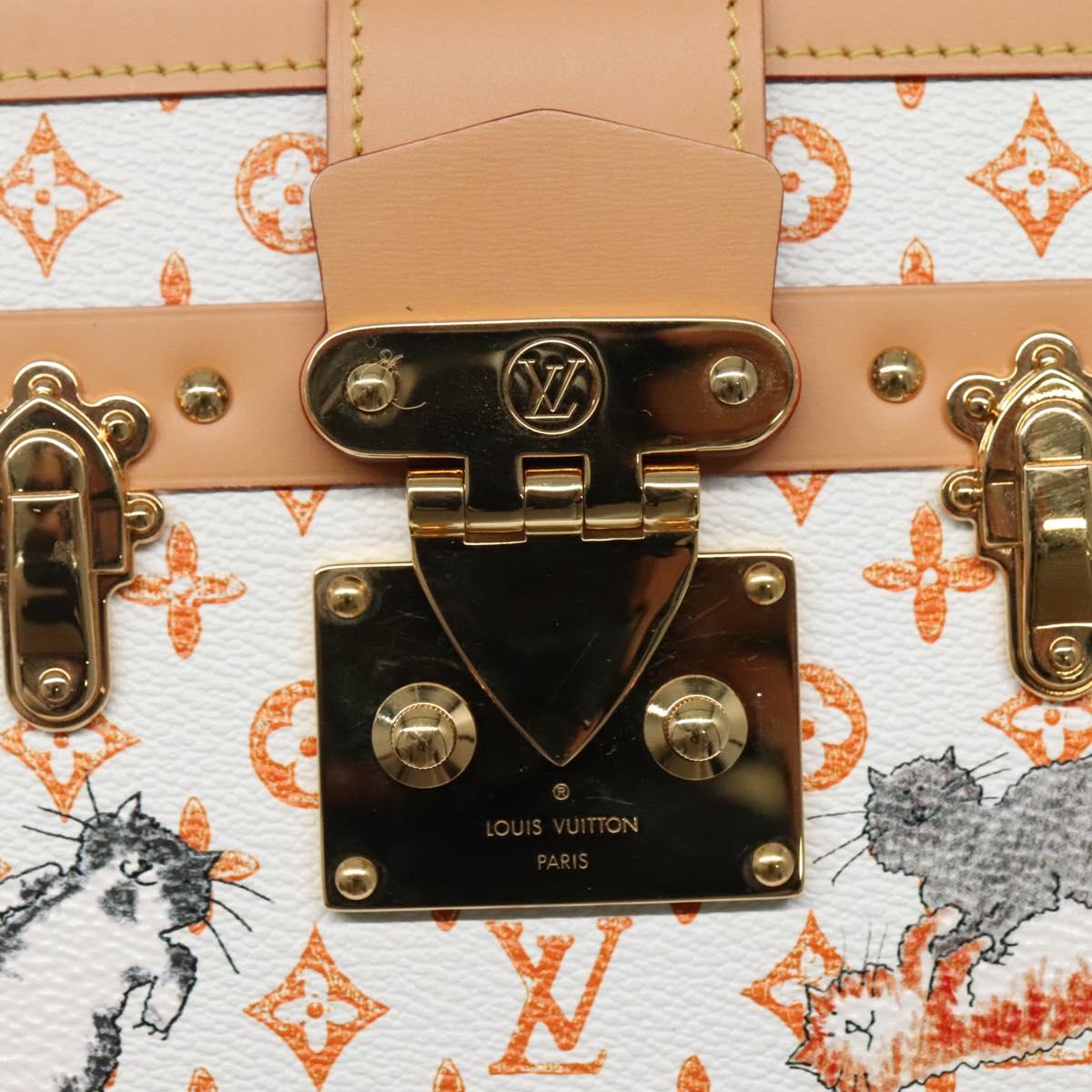 Elegant Canvas Petit Malle Handbag
