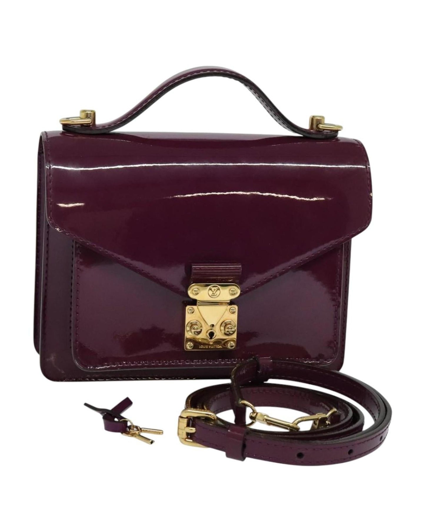 Patent Leather Monceau with Shoulder Strap and Dust Bag