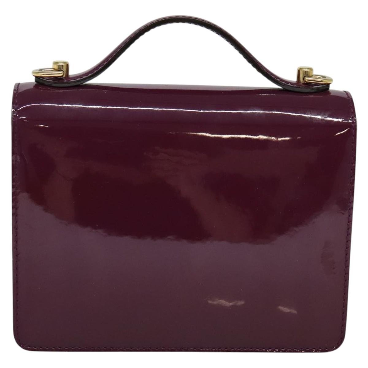 Patent Leather Monceau with Shoulder Strap and Dust Bag