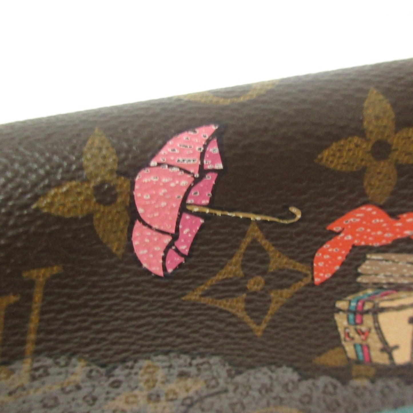 Canvas Wallet with Slight Scratches and Stains