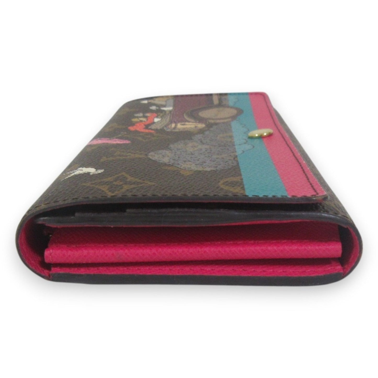 Canvas Wallet with Slight Scratches and Stains