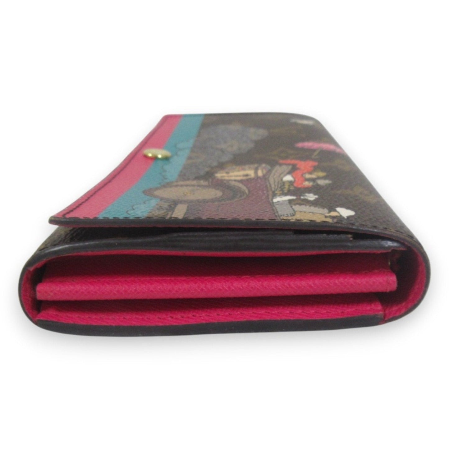 Canvas Wallet with Slight Scratches and Stains