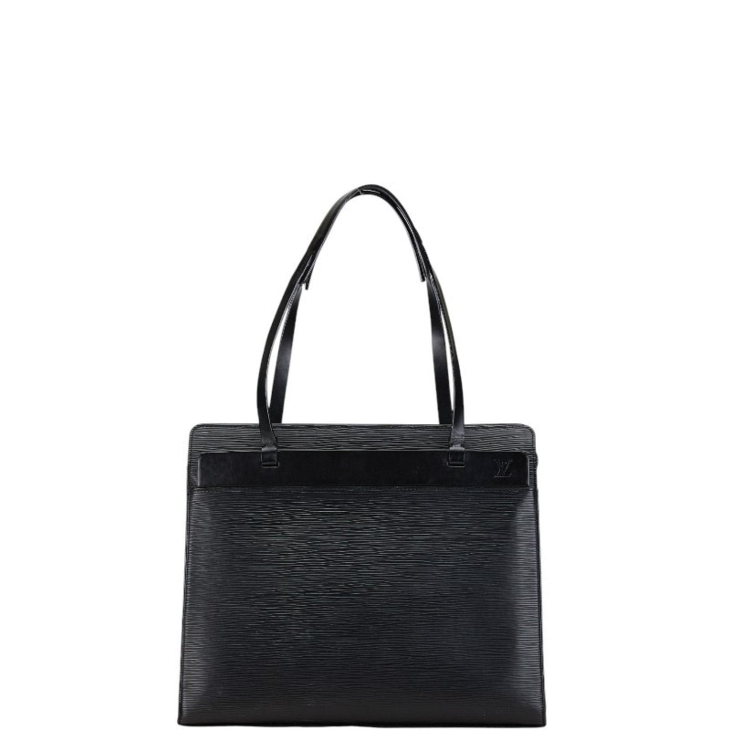 Leather Croisette Handbag with Metal Fittings