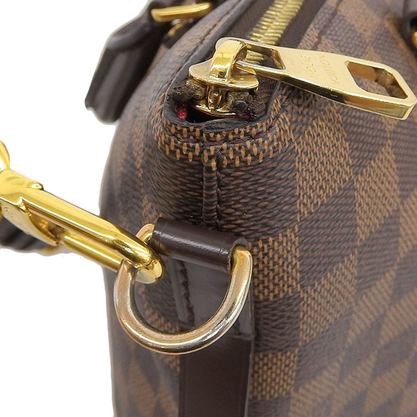 Elegant Canvas Shoulder Bag with Strap and Metal Accents