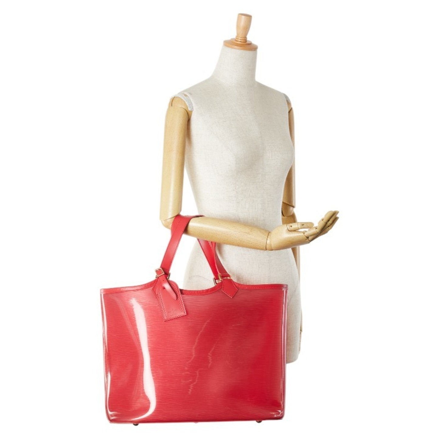 Luxury Leather Tote Bag with Dust Bag and Pouch