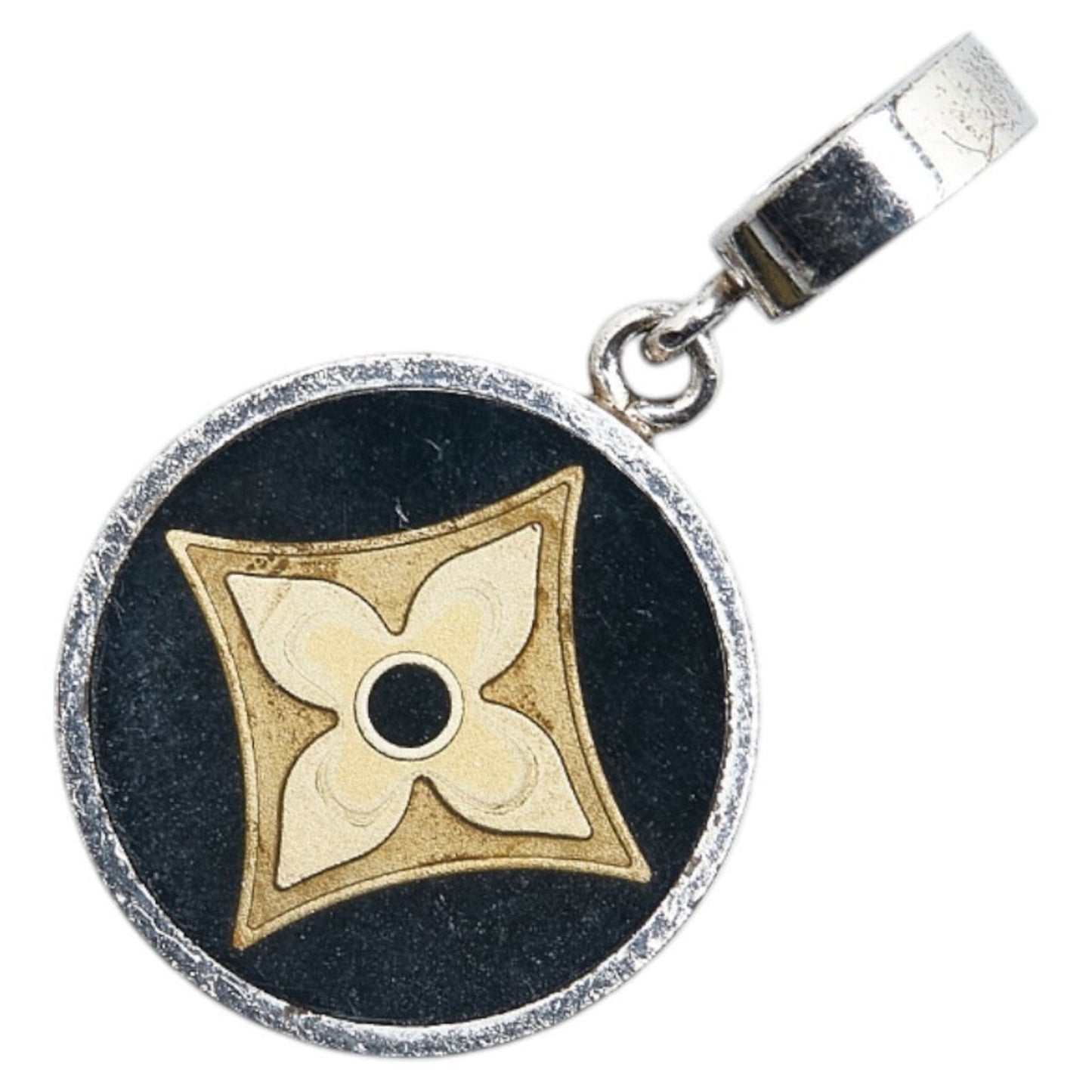 Fleur Silver Pendant with Slight Scuffs and Scratches
