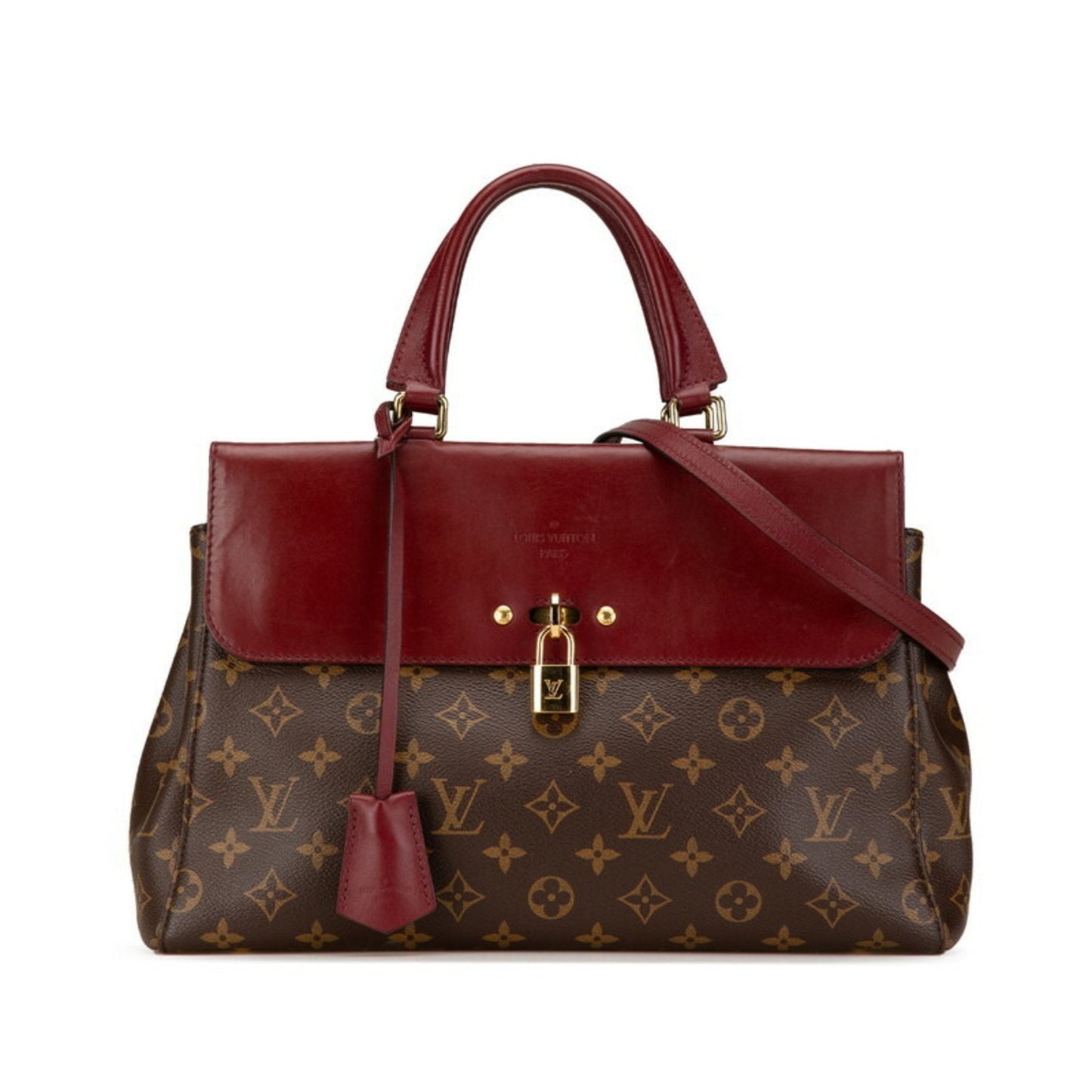 Canvas Shoulder Bag with Clochette and Padlock