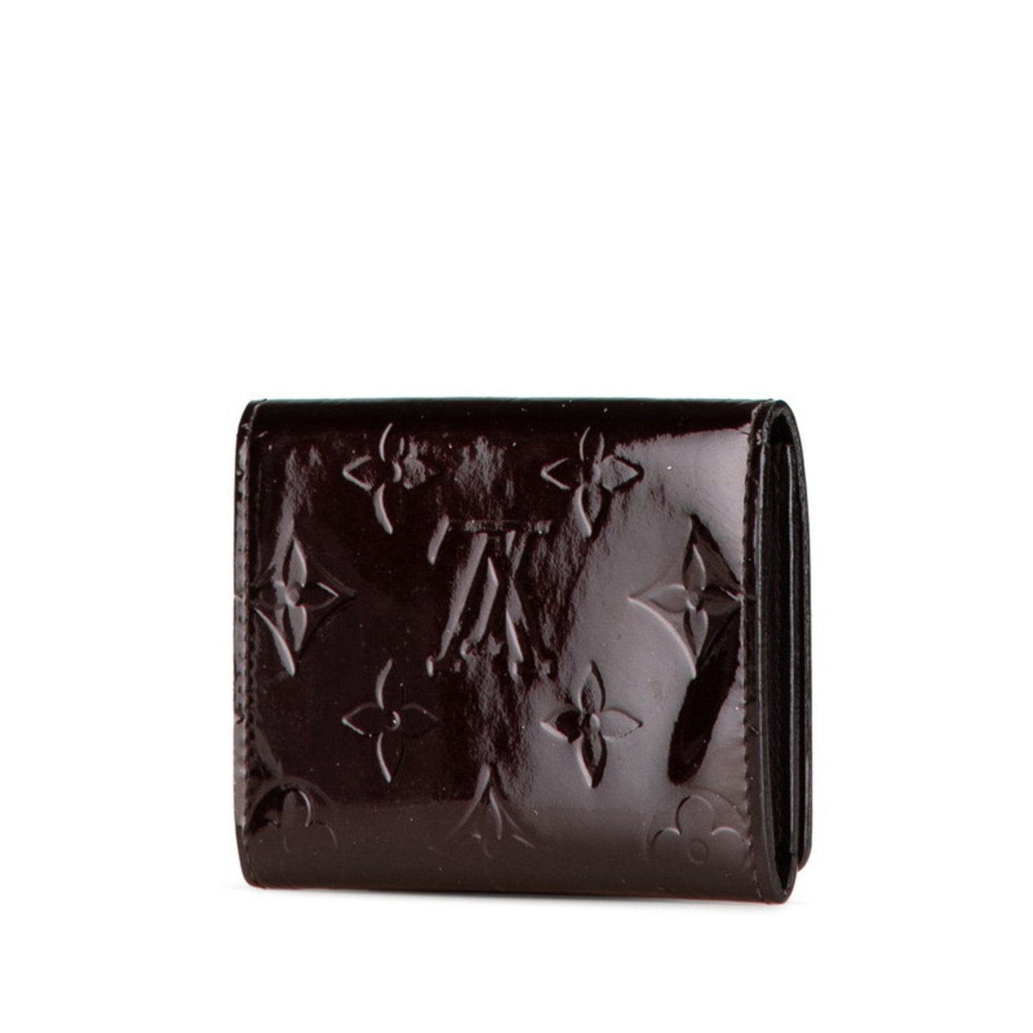 Patent Leather Card Holder with Envelope Design