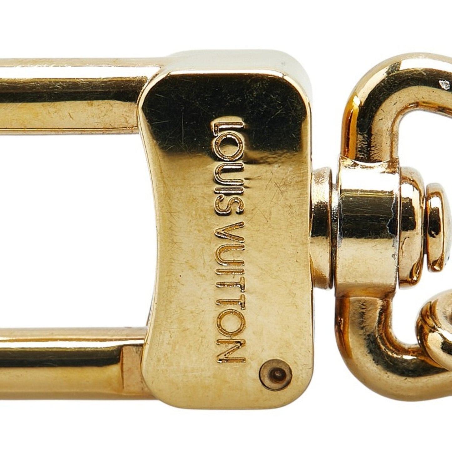 Gold Plated Key Ring with Slight Scratches