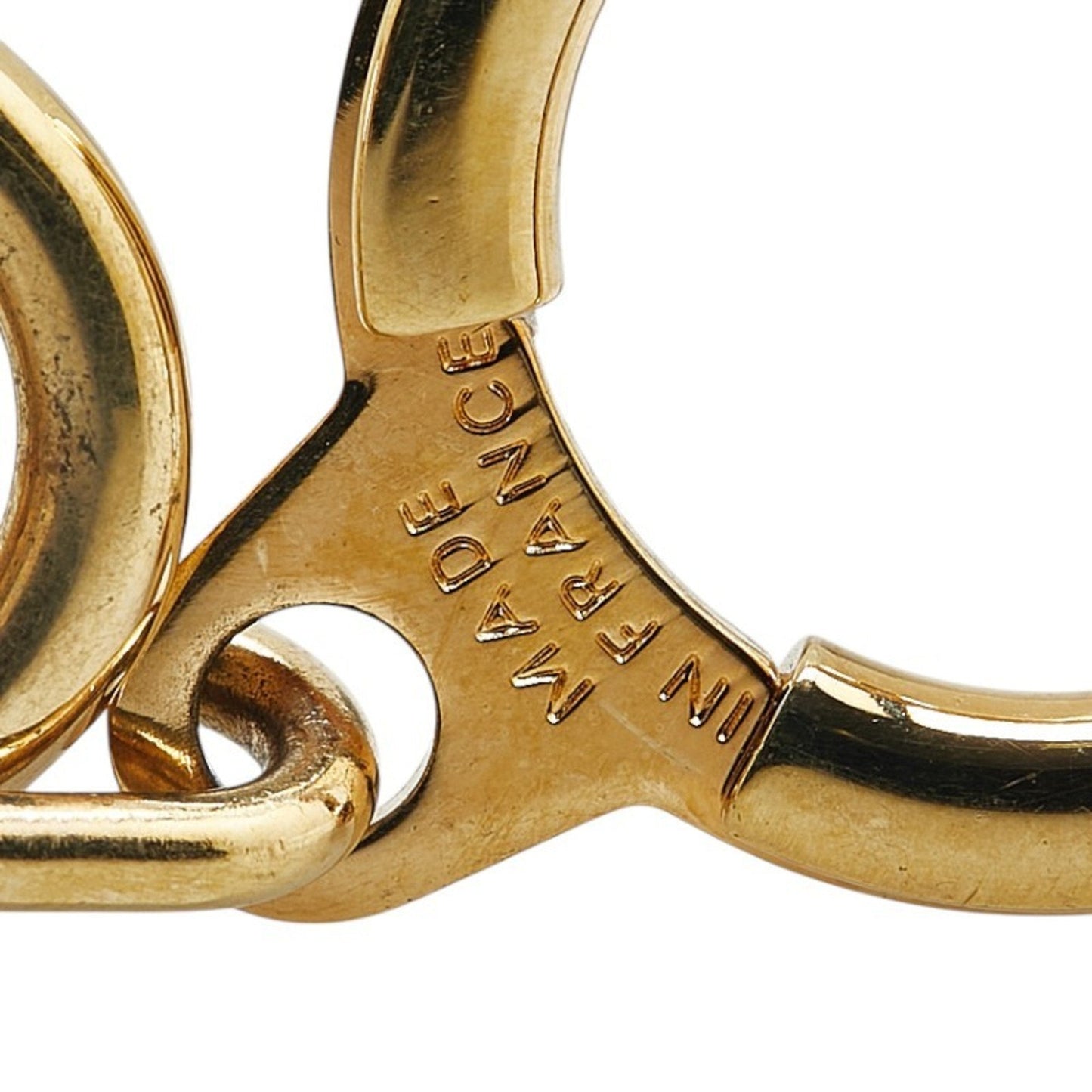Gold Plated Key Ring with Slight Scratches