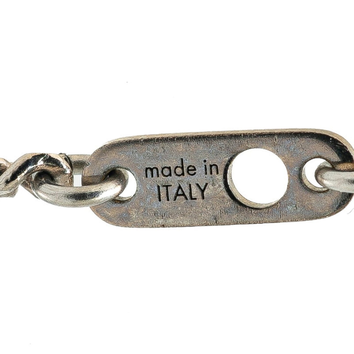 Luxury Metal Keychain with Subtle Scratches and Patina