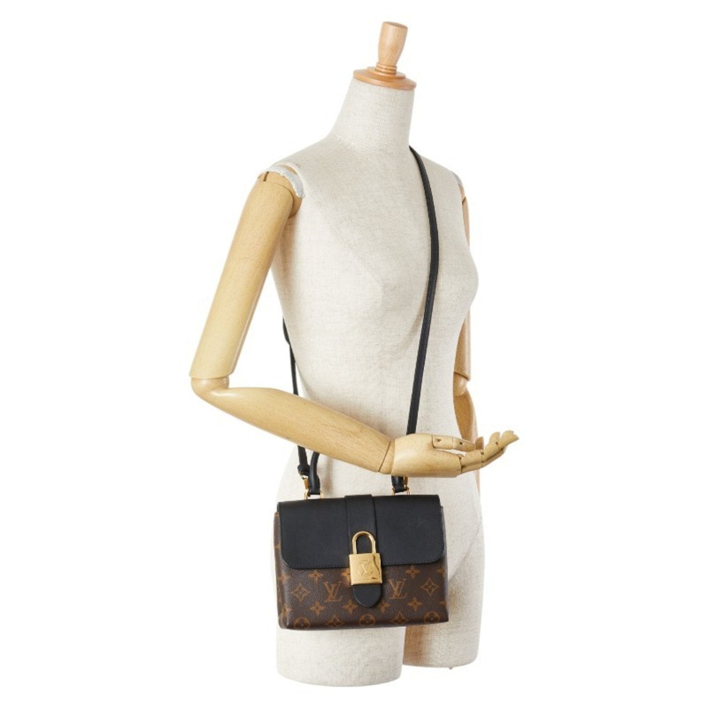 Locky BB Canvas Shoulder Bag with Strap