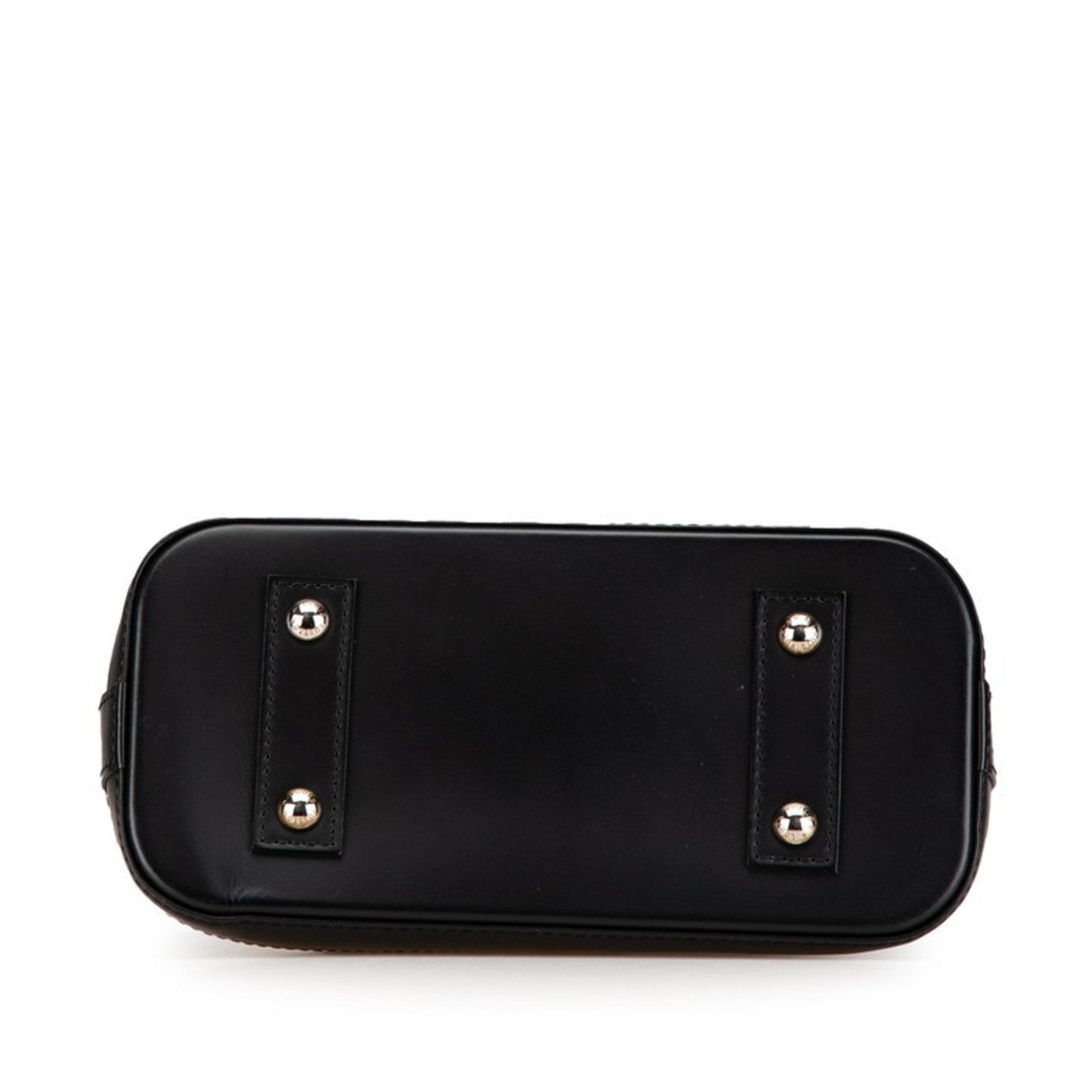 Luxurious Leather Alma Bag with Clochette and Shoulder Strap
